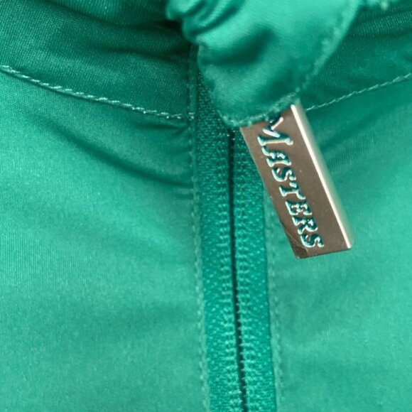 Masters Tech Green 1/4 Zip Performance Pullover Lined Windbreaker Jacket Large - Picture 6 of 13